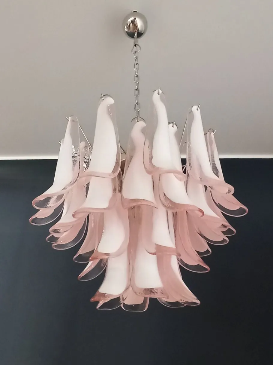 Discount Pamono Vintage Italian Murano Chandelier from Mazzega, 1990