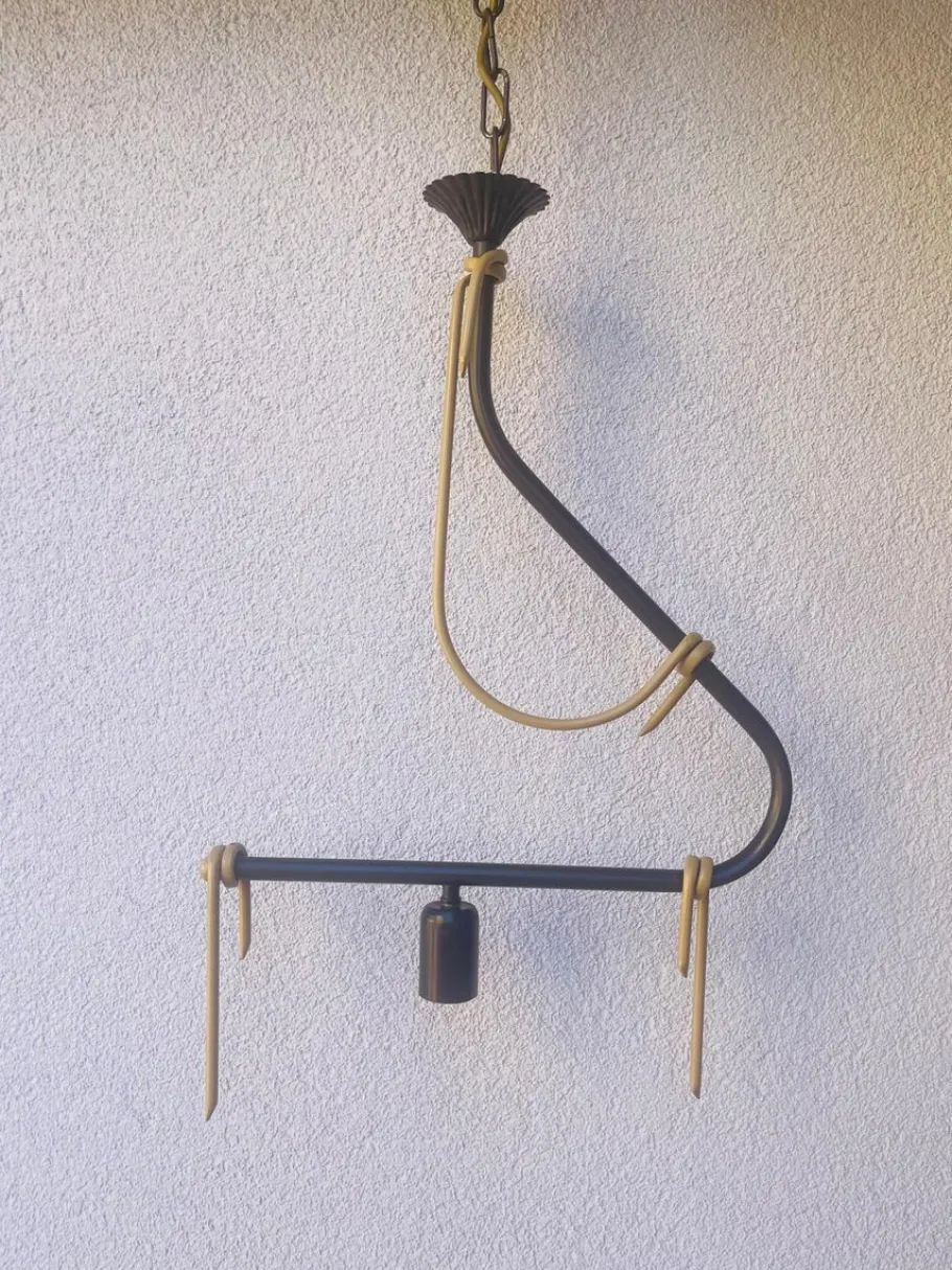 Best Pamono Vintage Italian Murano Glass Ceiling Light, 1950s