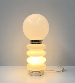 Discount Pamono Vintage Italian Murano Glass Table Lamp by Carlo Nason for AV Mazegga, 1960s.