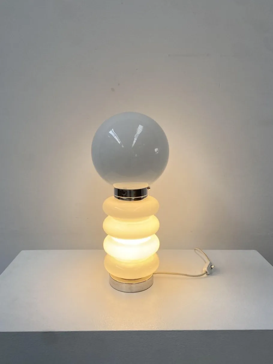 Discount Pamono Vintage Italian Murano Glass Table Lamp by Carlo Nason for AV Mazegga, 1960s.