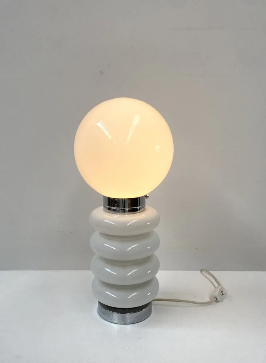 Discount Pamono Vintage Italian Murano Glass Table Lamp by Carlo Nason for AV Mazegga, 1960s.