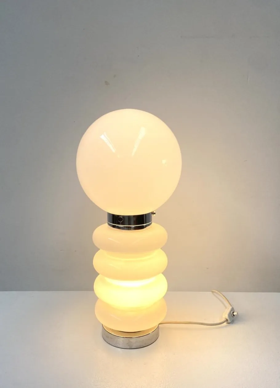 Discount Pamono Vintage Italian Murano Glass Table Lamp by Carlo Nason for AV Mazegga, 1960s.