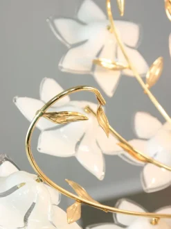 Best Pamono Vintage Italian Murano Glass Flower Chandelier, 1980s