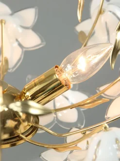 Best Pamono Vintage Italian Murano Glass Flower Chandelier, 1980s