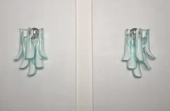 Discount Pamono Vintage Italian Murano Wall Lights in the style of Mazzega, 1990, Set of 2