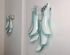 Discount Pamono Vintage Italian Murano Wall Lights in the style of Mazzega, 1990, Set of 2