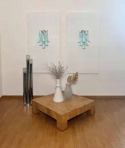 Discount Pamono Vintage Italian Murano Wall Lights in the style of Mazzega, 1990, Set of 2