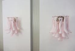 Discount Pamono Vintage Italian Murano Wall Lights in the style of Mazzega, 1990, Set of 2