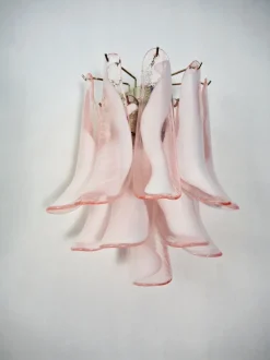 Discount Pamono Vintage Italian Murano Wall Lights in the style of Mazzega, 1990, Set of 2