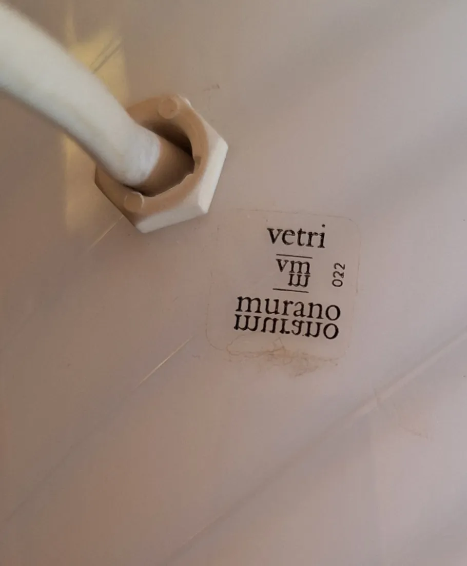 Clearance Pamono Vintage Italian Mushroom-Shaped Table Lamp by Vetri Murano, 1970s