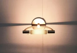 New Pamono Vintage Italian Postmodern Model Gradi Mini Parete Wall Lamp by Franco Bettonica and Mario Melocchi for Cini & Nils, 1990s