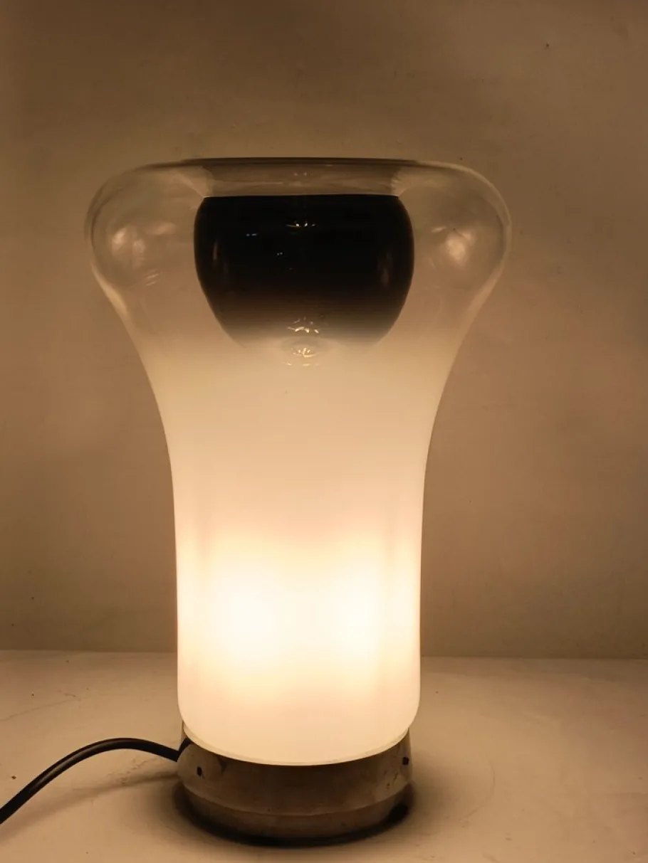 Pamono Vintage Italian Saffo Table Lamp by Angelo Mangiarotti for Artemide, 1960s