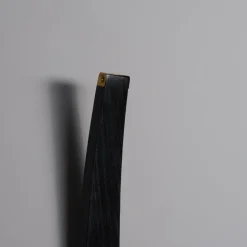 Discount Pamono Vintage Italian Sconces in Brass and Black Lacquered Wood from Stilnovo, 1950s, Set of 2