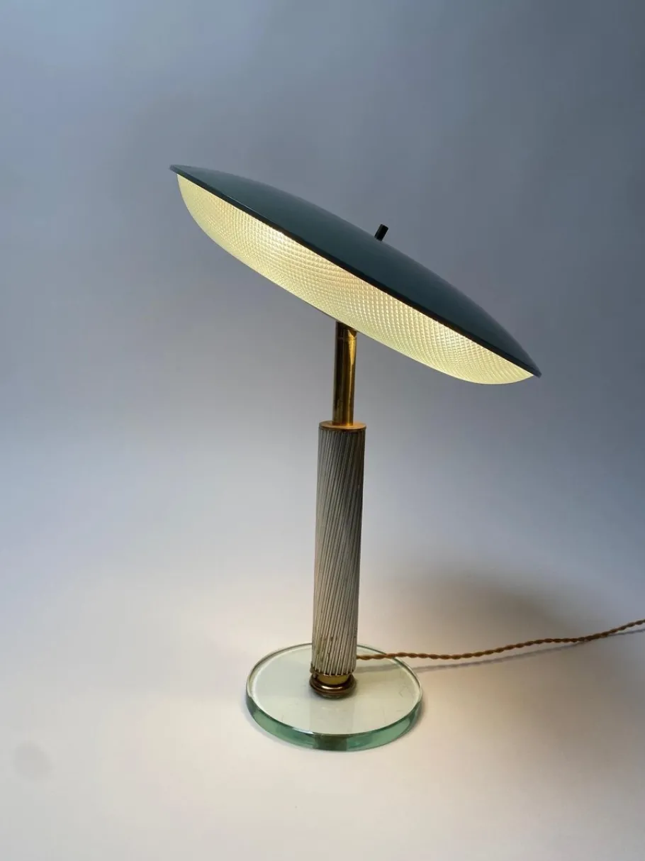 New Pamono Vintage Italian Table Lamp by Pietro Chiesa for Fontana Arte, 1940s