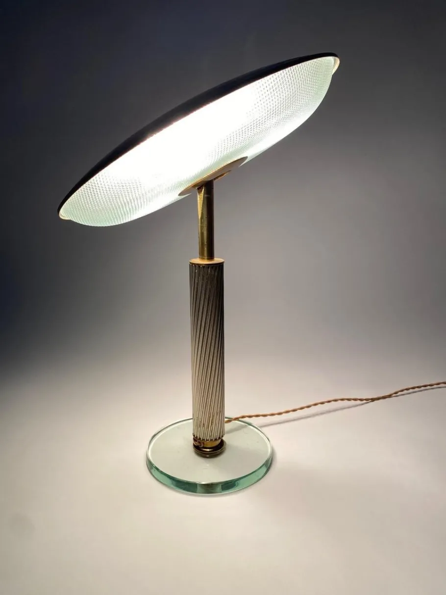 New Pamono Vintage Italian Table Lamp by Pietro Chiesa for Fontana Arte, 1940s
