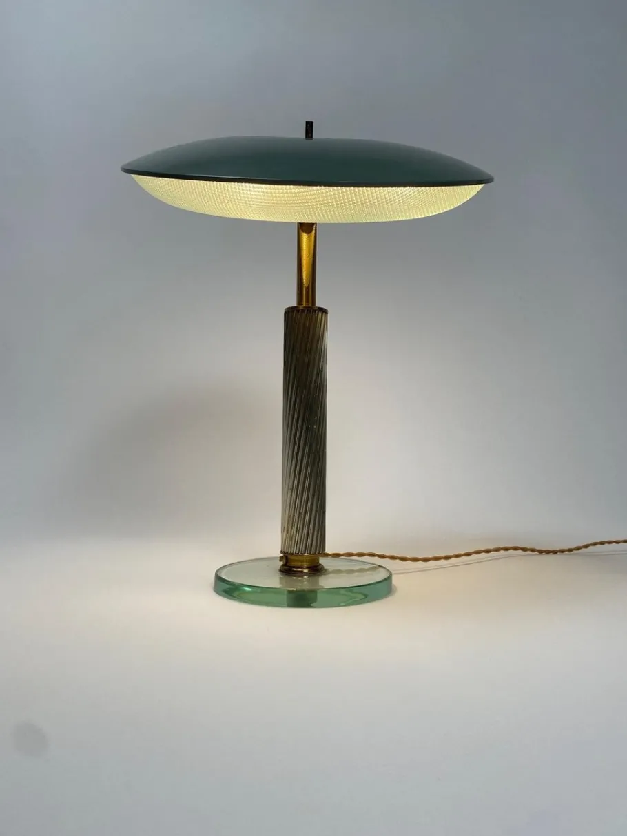 New Pamono Vintage Italian Table Lamp by Pietro Chiesa for Fontana Arte, 1940s