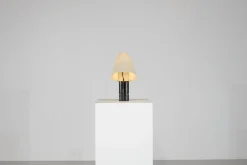 New Pamono Vintage Italian Table Lamp in Marble from Stilnovo, 1970s