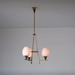 Discount Pamono Vintage Italian Three-Light Pendant from Stilnovo, 1950s