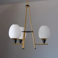Discount Pamono Vintage Italian Three-Light Pendant from Stilnovo, 1950s