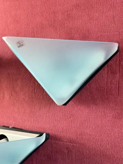 Pamono Vintage Italian Triangular Wall Lamps from Vetri Murano, 1970s, Set of 3