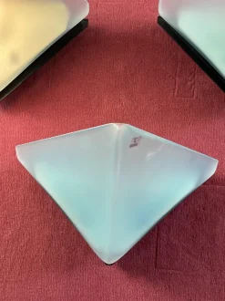 Pamono Vintage Italian Triangular Wall Lamps from Vetri Murano, 1970s, Set of 3