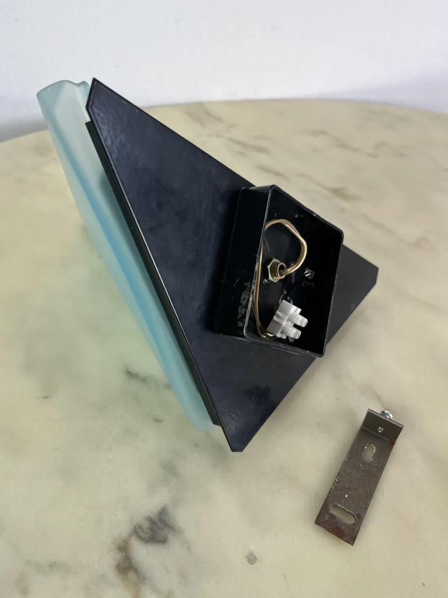 Pamono Vintage Italian Triangular Wall Lamps from Vetri Murano, 1970s, Set of 3