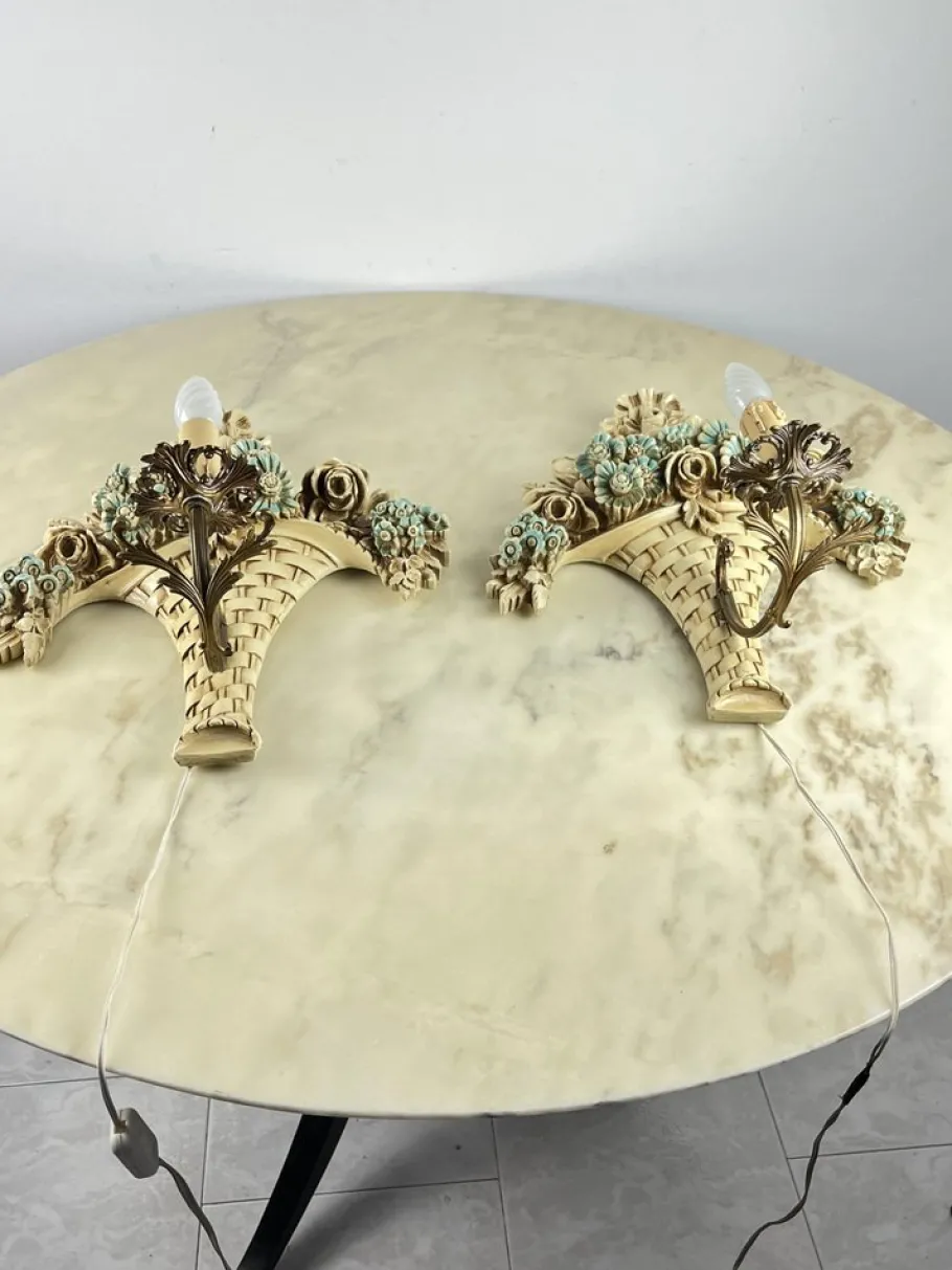 Sale Pamono Vintage Italian Venetian Wall Lights, 1960s, Set of 2