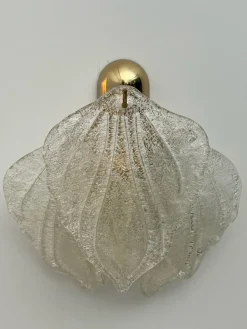 New Pamono Vintage Italian Wall Lamp in Glass, 1960s, Set of 2