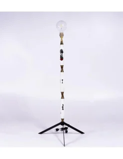 Outlet Pamono Vintage Lamp in Ceramic and Brass