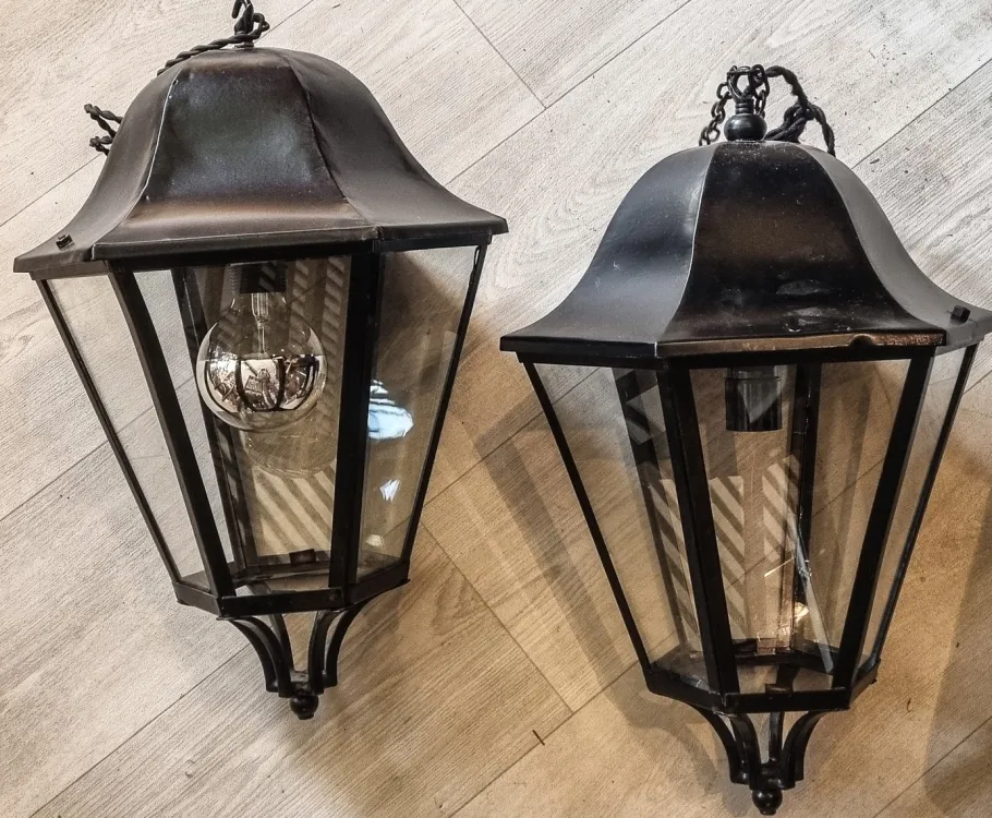 Online Pamono Vintage Lanterns, 1940s, Set of 2