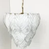 New Pamono Vintage Leaf Chandelier in Murano Glass, 1970s