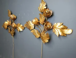 Hot Pamono Vintage Leaf Wall Lights by Hans Kögl, 1970s, Set of 2