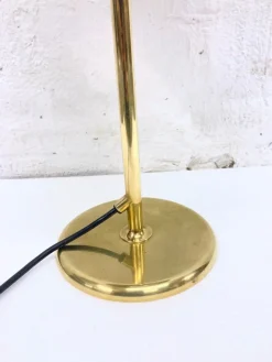 Clearance Pamono Vintage Lesan Table Lamp in Brass by Florian Schulz, 1970s