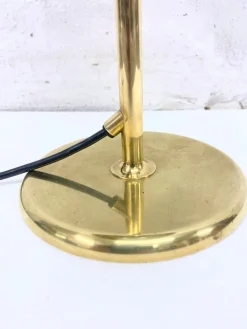 Clearance Pamono Vintage Lesan Table Lamp in Brass by Florian Schulz, 1970s