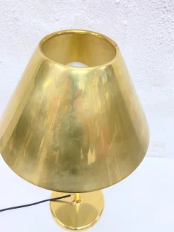 Clearance Pamono Vintage Lesan Table Lamp in Brass by Florian Schulz, 1970s