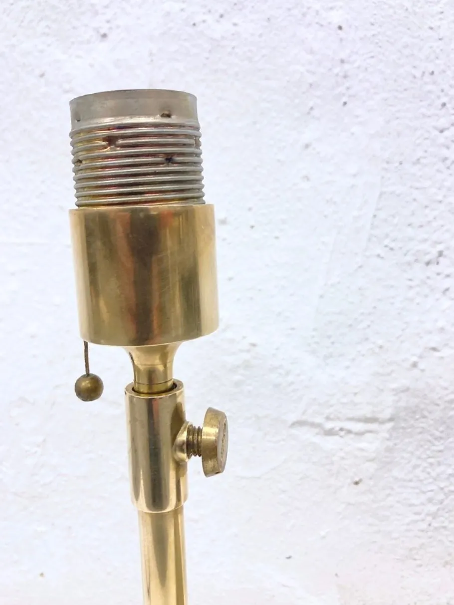 Clearance Pamono Vintage Lesan Table Lamp in Brass by Florian Schulz, 1970s