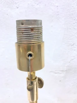 Clearance Pamono Vintage Lesan Table Lamp in Brass by Florian Schulz, 1970s