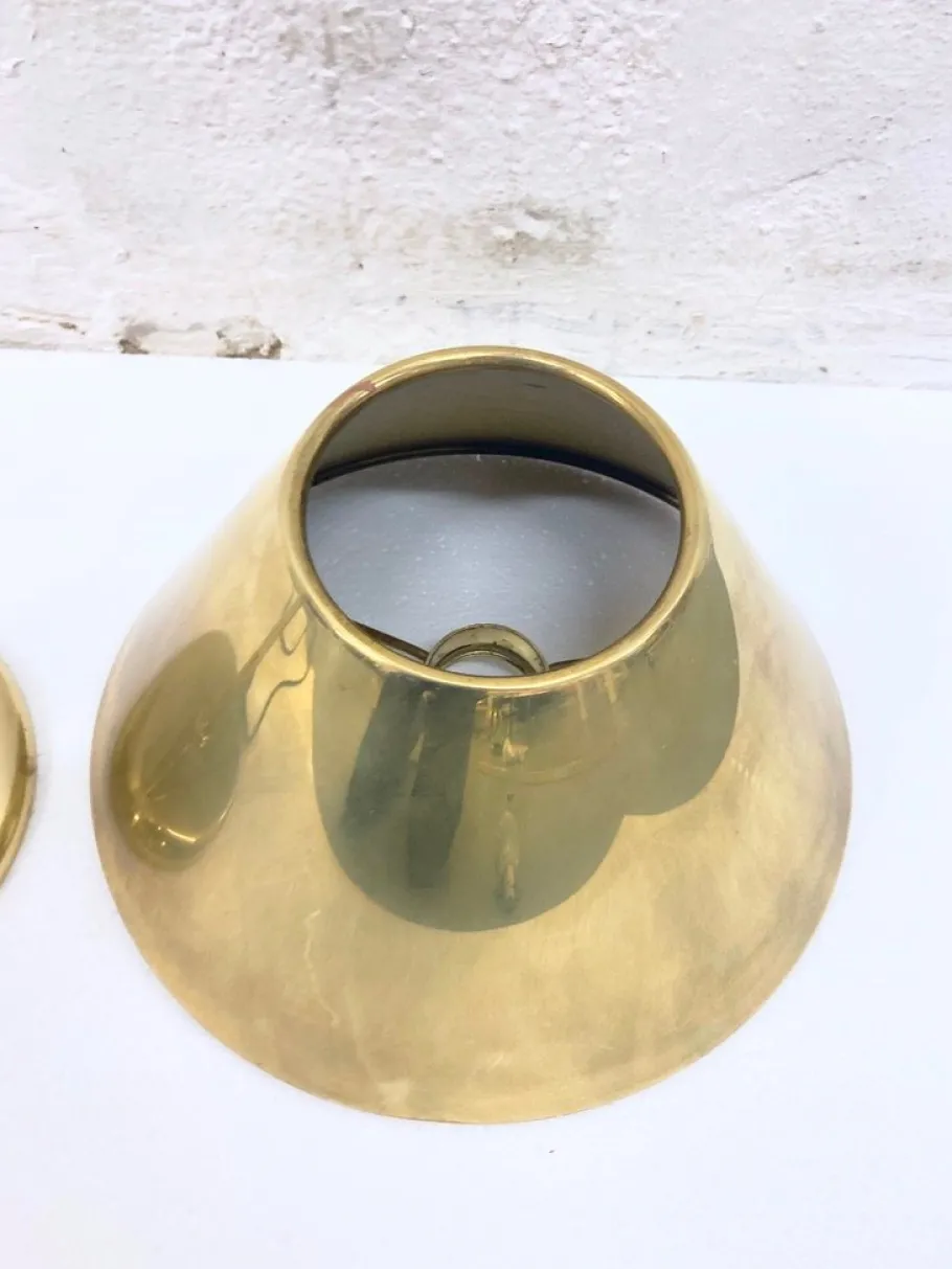 Clearance Pamono Vintage Lesan Table Lamp in Brass by Florian Schulz, 1970s