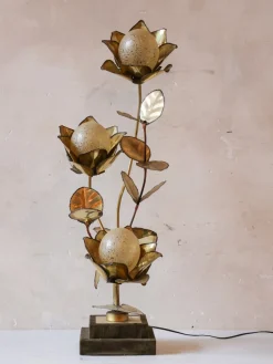 Discount Pamono Vintage Lotus Flower Lamp attributed to Maison Jansen, France, 1970s
