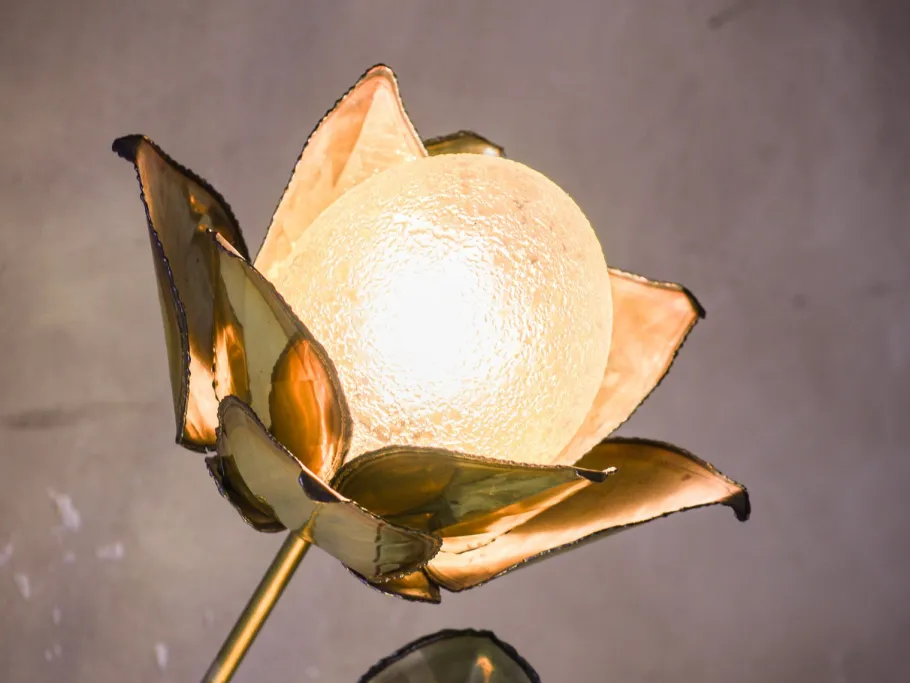 Discount Pamono Vintage Lotus Flower Lamp attributed to Maison Jansen, France, 1970s