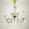 Discount Pamono Vintage Maria Theresa Style Chandelier in Gilt Brass & Crystal