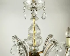 Discount Pamono Vintage Maria Theresa Style Chandelier in Gilt Brass & Crystal