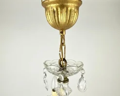 Discount Pamono Vintage Maria Theresa Style Chandelier in Gilt Brass & Crystal