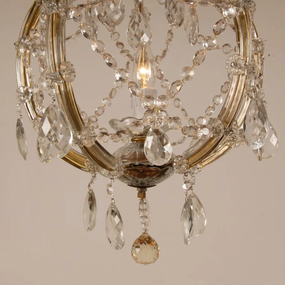 Best Pamono Vintage Maria Theresa Viennese Crystal Chandelier, 1950s