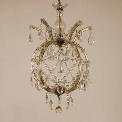 Best Pamono Vintage Maria Theresa Viennese Crystal Chandelier, 1950s