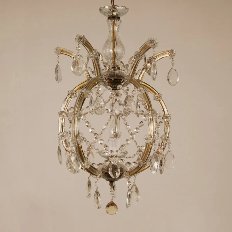 Best Pamono Vintage Maria Theresa Viennese Crystal Chandelier, 1950s