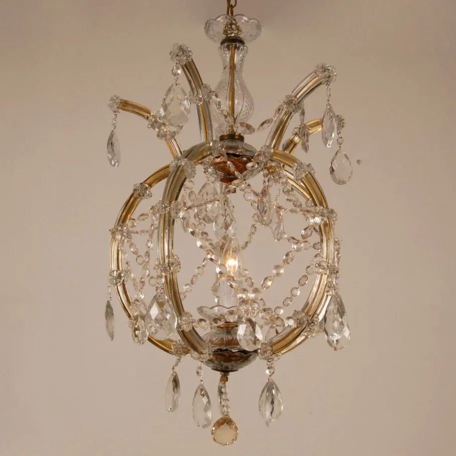Best Pamono Vintage Maria Theresa Viennese Crystal Chandelier, 1950s