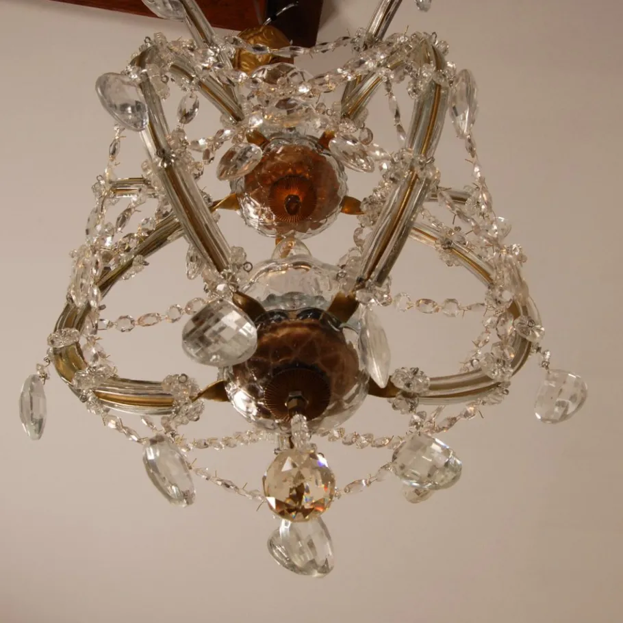 Best Pamono Vintage Maria Theresa Viennese Crystal Chandelier, 1950s