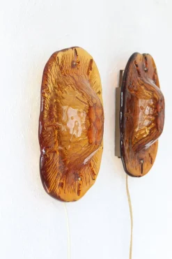 Best Pamono Vintage Medaillon Wall Lamps by Vitrika, 1960s, Set of 2