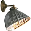 Hot Pamono Vintage Mercury Mirror Glass & Brass Wall Lamp